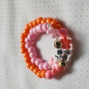 Sets of 2 Handmade Bead Bracelets.